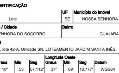 Terreno em NOSSA SENHORA DO SOCORRO - SE
